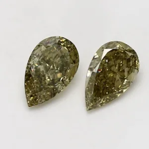 1 Carat Pear Fancy Deep Yellow SI1 Natural Diamond