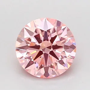 1 Carat Round Fancy Intense Pink VS1 Lab Diamond