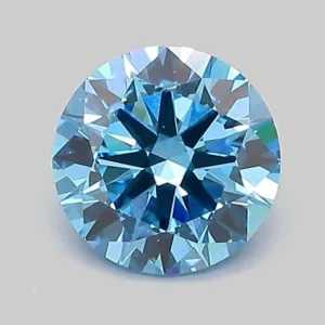 1 Carat Round Fancy Vivid Blue VS1 Lab Diamond