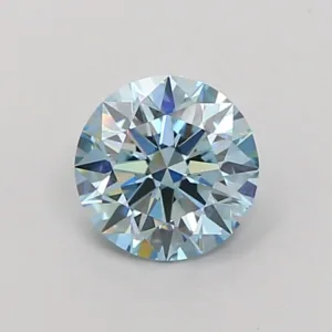 1 Carat Round Fancy Vivid Blue VS1 Lab Diamond