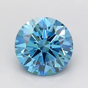 1 Carat Round Fancy Vivid Blue VS1 Lab Diamond