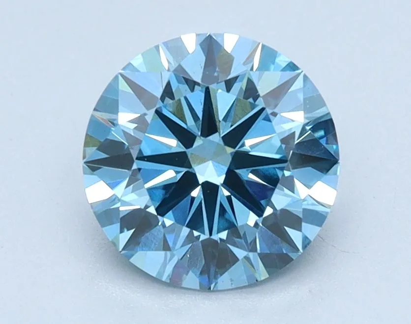 1 Carat Round Fancy Vivid Blue VS1 Lab Diamond 1 1 Carat Round Fancy Vivid Blue VS1 Lab Diamond