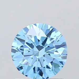 1 Carat Round Fancy Vivid Blue VS2 Lab Diamond