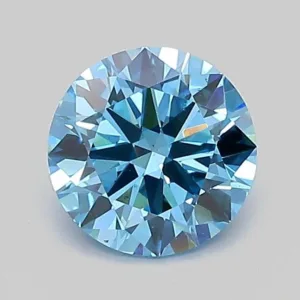 1 Carat Round Fancy Vivid Blue VS2 Lab Diamond