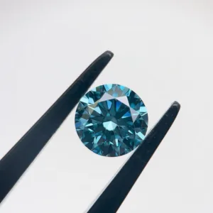 1 Carat Round Fancy Vivid Blue VVS1 Lab Diamond