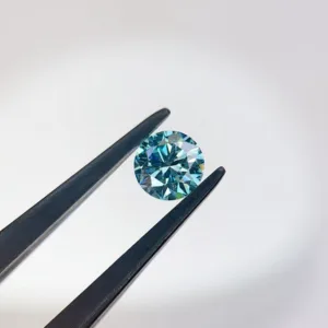1 Carat Round Fancy Vivid Blue VVS2 Lab Diamond