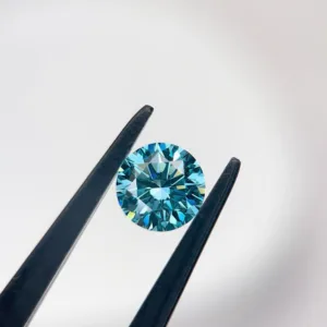 1 Carat Round Fancy Vivid Blue VVS2 Lab Diamond