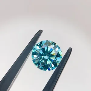 1 Carat Round Fancy Vivid Blue VVS2 Lab Diamond