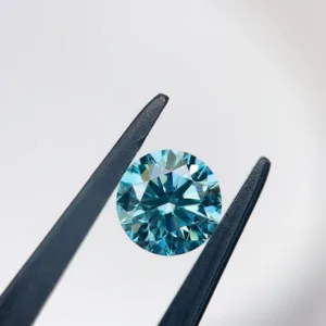 1 Carat Round Fancy Vivid Blue VVS2 Lab Diamond