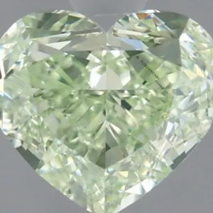 1.01 Carat Heart Fancy Green VS1 Natural Diamond
