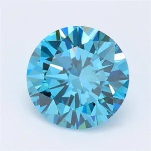 1.01 Carat Round Fancy Vivid Blue VS1 Lab Diamond