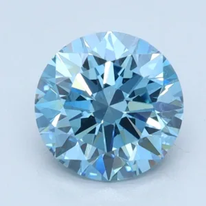 1.01 Carat Round Fancy Vivid Blue VS1 Lab Diamond