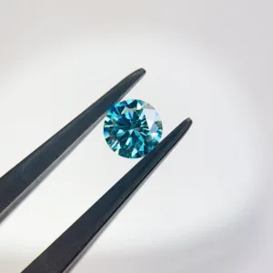 1.01 Carat Round Fancy Vivid Blue VVS2 Lab Diamond
