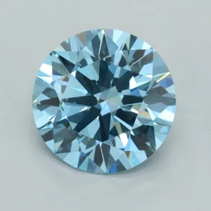 1.01 Carat Round Fancy Vivid Blue VVS2 Lab Diamond