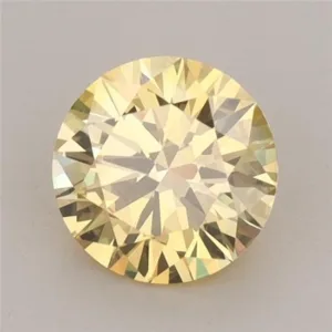 1.02 Carat Round Fancy Intense Yellow VVS2 Lab Diamond