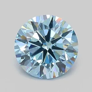 1.02 Carat Round Fancy Vivid Blue VS1 Lab Diamond