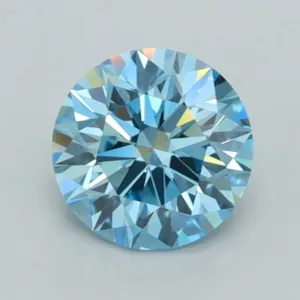 1.02 Carat Round Fancy Vivid Blue VS1 Lab Diamond