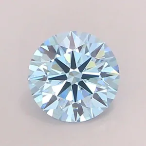 1.02 Carat Round Fancy Vivid Blue VVS2 Lab Diamond