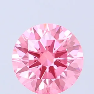 1.02 Carat Round Fancy Vivid Pink VS1 Lab Diamond