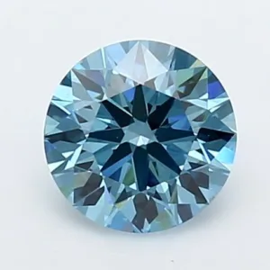 1.03 Carat Round Fancy Vivid Blue VS1 Lab Diamond