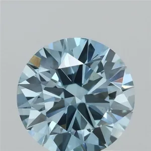1.03 Carat Round Fancy Vivid Blue VS1 Lab Diamond