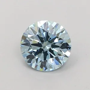 1.03 Carat Round Fancy Vivid Blue VVS2 Lab Diamond
