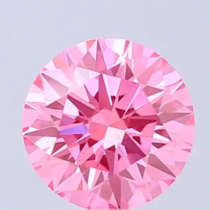 1.03 Carat Round Fancy Vivid Pink VVS2 Lab Diamond