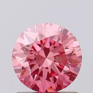 1.04 Carat Round Fancy Vivid Pink VS1 Lab Diamond