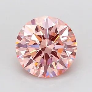 1.05 Carat Round Fancy Intense Pink VS1 Lab Diamond