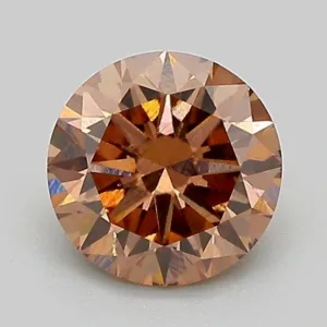 1.06 Carat Round Fancy Brown VS2 Lab Diamond