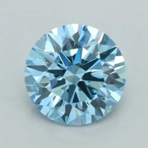 1.06 Carat Round Fancy Vivid Blue VS1 Lab Diamond