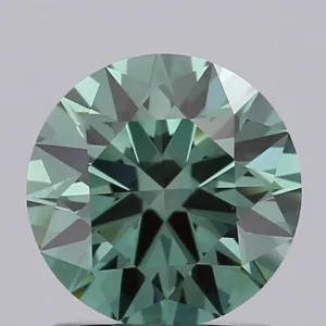 1.06 Carat Round Fancy Vivid Green VS1 Lab Diamond