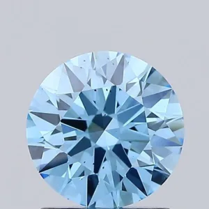 1.07 Carat Round Fancy Vivid Blue SI1 Lab Diamond