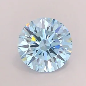 1.07 Carat Round Fancy Vivid Blue VS1 Lab Diamond