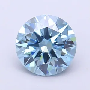 1.07 Carat Round Fancy Vivid Blue VS1 Lab Diamond