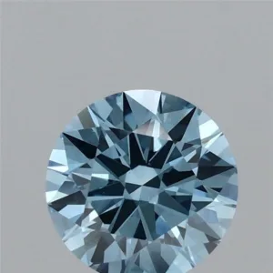 1.07 Carat Round Fancy Vivid Blue VS1 Lab Diamond