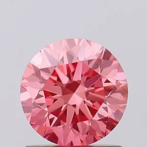 1.07 Carat Round Fancy Vivid Pink VS1 Lab Diamond