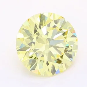 1.07 Carat Round Fancy Yellow VS2 Lab Diamond