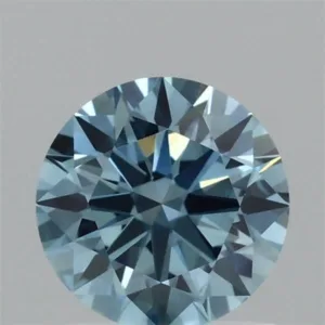 1.08 Carat Round Fancy Vivid Blue VVS2 Lab Diamond