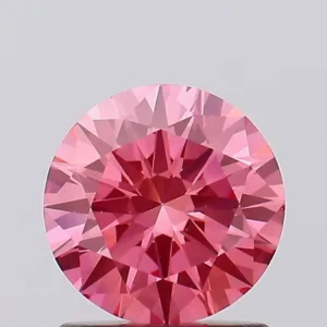1.08 Carat Round Fancy Vivid Pink VS1 Lab Diamond