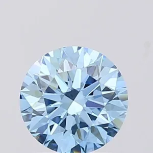 1.09 Carat Round Fancy Vivid Blue VVS2 Lab Diamond