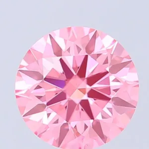 1.09 Carat Round Fancy Vivid Pink VS1 Lab Diamond