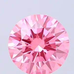 1.09 Carat Round Fancy Vivid Pink VVS2 Lab Diamond