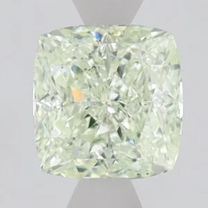 1.12 Carat Cushion Brilliant Fancy Light Green SI1 Natural Diamond