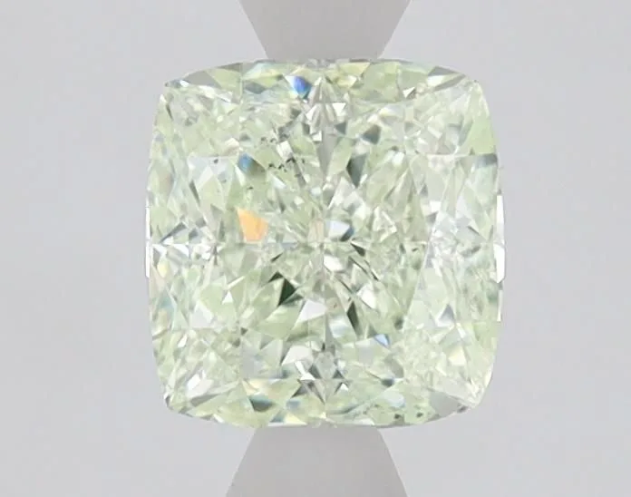 1.12 Carat Cushion Brilliant Fancy Light Green SI1 Natural Diamond 1 1.12 Carat Cushion Brilliant Fancy Light Green SI1 Natural Diamond