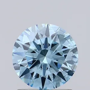 1.12 Carat Round Fancy Vivid Blue SI1 Lab Diamond