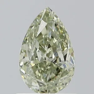 1.13 Carat Pear Fancy Green VS2 Natural Diamond