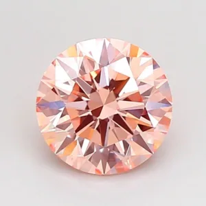 1.24 Carat Round Fancy Intense Pink VVS2 Lab Diamond