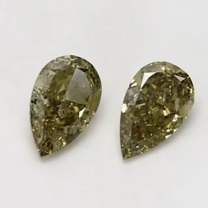 1.31 Carat Pear Fancy Deep Yellow SI2 Natural Diamond
