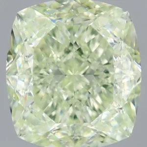 1.39 Carat Cushion Brilliant Fancy Light Green VS1 Natural Diamond
